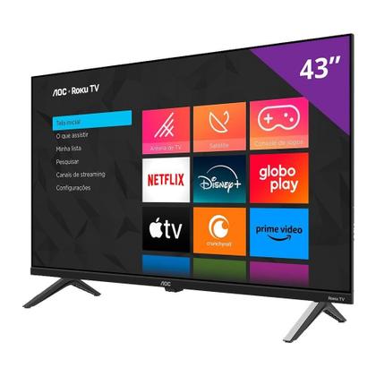 Imagem de Smart TV LCD Led 43" AOC 43S5045/78G - DLED Full HD, Wi-Fi, Quad Core, Com 3 HDMI e 1 USB