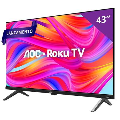 Imagem de Smart TV LCD Led 43" AOC 43S5045/78G - DLED Full HD, Wi-Fi, Quad Core, Com 3 HDMI e 1 USB