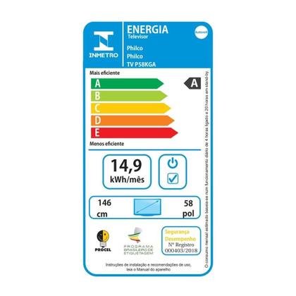 Imagem de Smart TV LCD LED 58" Philco P58KGA - Wi-Fi & Bluetooth 5.1, 4K UHD, Dolby Áudio, HDMI USB