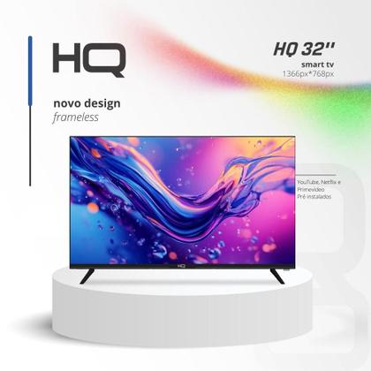 Imagem de Smart TV LED 32" HQ HD 3 HDMI 2 USB WI-FI Android 11 Design Slim