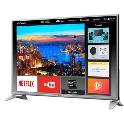 Smart TV Led 43 Polegadas Panasonic Full HD HDMI USB TC-43DS630B