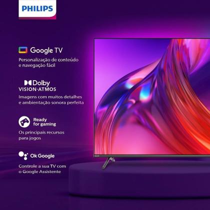 Imagem de Smart TV LED 65" Philips The One 65PUG8808/78 4K UHD com Wi-Fi, com 4 HDMI, 2 USB, 120Hz, Preto