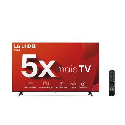 Imagem de Smart TV LED 65" Ultra HD 4K LG 65UT8050PSA ThinQ AI Alexa HDR10 3 HDMI 2 USB Wi-Fi Bluetooth