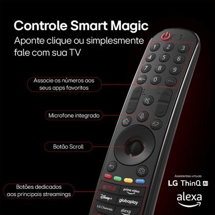 Imagem de Smart TV LED 65" Ultra HD 4K LG 65UT8050PSA ThinQ AI Alexa HDR10 3 HDMI 2 USB Wi-Fi Bluetooth