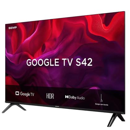 Imagem de Smart TV Led HD 32” Semp 32S42 Google TV com Wi-Fi Integrado