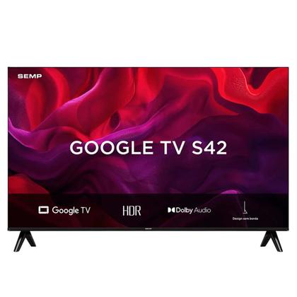 Imagem de Smart TV Led HD 32” Semp 32S42 Google TV com Wi-Fi Integrado
