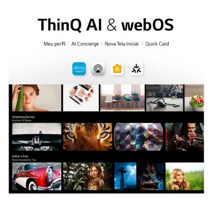 Imagem de Smart TV LG 65 4K UHD HDR Thinq AI Wi-Fi Bluetooth Google Assis. Alexa Apple Airplay - 65UR871C0SA.BWZ