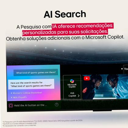 Imagem de Smart Tv LG 65" 4K Ultra HD WebOS 25 AI Magic Alexa 65UA7500