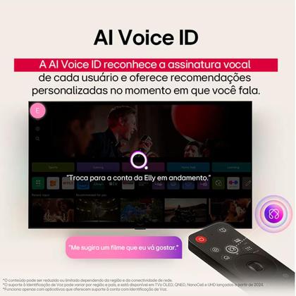 Imagem de Smart Tv LG 65" 4K Ultra HD WebOS 25 AI Smart Magic Alexa 65AU801