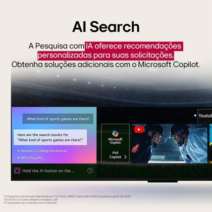 Imagem de Smart TV LG 86 AI, 4K UHD, webOS - 86UA8550PSA
