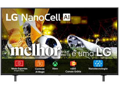 Imagem de Smart TV LG AI 50" 4K UHD, NanoCell, WebOS 25, HDR10, Preto - 50NANO80ASA