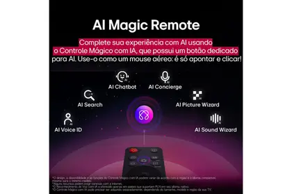 Imagem de Smart TV LG NanoCell AI NANO80 65 Polegadas (65NANO80ASA): Pureza de Cores e Inteligência 4K