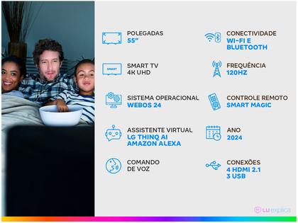 Imagem de Smart TV LG OLED evo AI G4 4K de 55 polegadas 2024