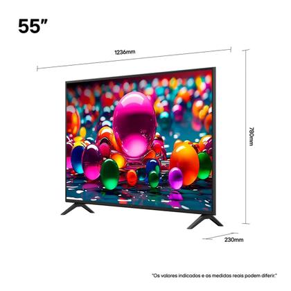 Imagem de Smart TV LG Profissional 55 LED 4K UHD 55AU801C0SA ThinQ AI HDR10 AI Preto