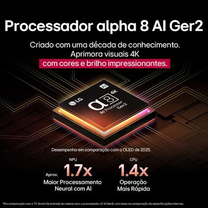 Imagem de Smart TV LG QNED MiniLED 4K 75" Polegadas com WebOS 25 e Processador 87 AI - 75QNED85ASG