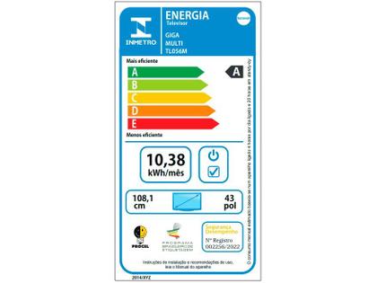 Imagem de Smart TV Multilaser TL056M HD LED 43" Sistema Roku