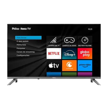 Smart Tv Philco 32" HD LED ROKU TV Alexa P32CRB Bivolt