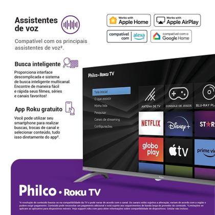 Imagem de Smart TV Philco 32" LED Roku TV HD Dolby Áudio P32CRA - Bivolt