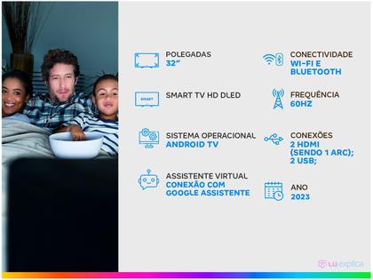 Imagem de Smart TV Philco 32 Polegadas LED HD PTV32G23AGSSBLH com Android TV