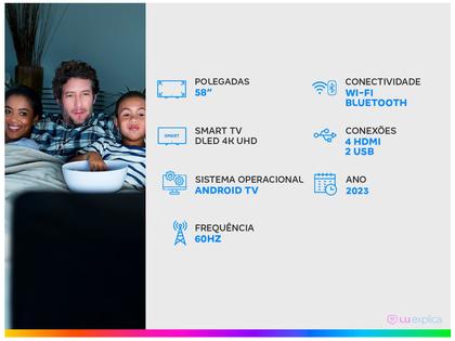 Imagem de Smart TV Philco 58 Polegadas 4K LED PTV58G7PAGCSBL