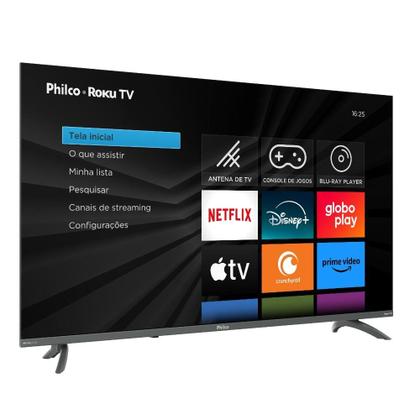 Imagem de Smart TV Philco PTV43VA4REGB Full HD 43 Roku TV Compatível com Alexa e Google Assistente Dolby Áudio