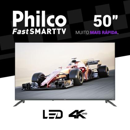 Imagem de Smart TV Philco PTV50VA4REGB 4K UHD 50 Roku TV Compatível com Alexa e Google Assistente e Dolby Digital