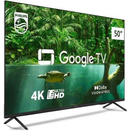 Imagem de Smart TV Philips 50" 4K, Google TV, Comando de Voz, Dolby Vision/Atmos, Bluetooth - 50PUG7408/78