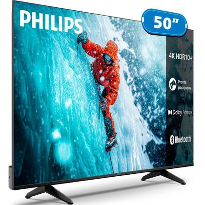 Imagem de Smart TV Philips 50, 4K UHD, Titan OS, DLED - 50PUG7300/78