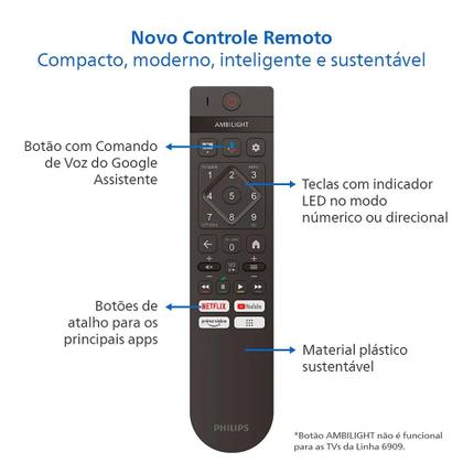 Imagem de Smart TV Philips 50" LED 4K UHD 50PUG7019, Google TV