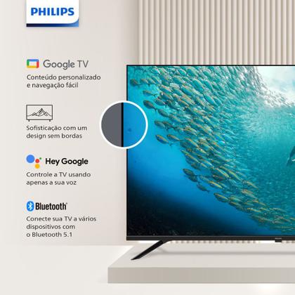 Imagem de Smart TV Philips 55 polegadas 4K UHD Google TV 55PUG701978