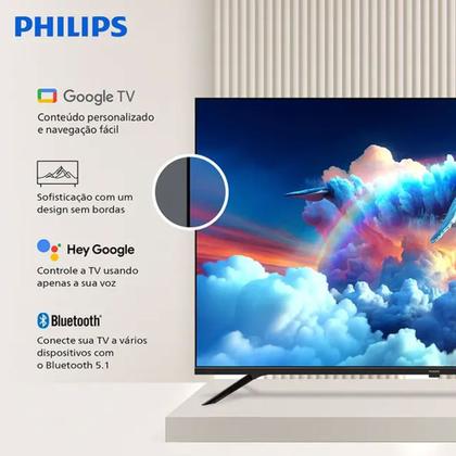 Imagem de Smart Tv Philips DLED 86 Polegadas 4K Wi-Fi Google TV Bordas Ultrafinas 86PUG7019/78