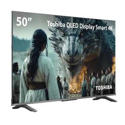 4K TOSHIBA 50型スマートテレビ 地上波/動画アプ Smart TV QLED 50 4K Toshiba Google TV 3HDMI 2USB Wi-Fi - Smart Tv