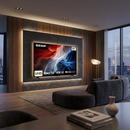 Imagem de Smart TV S62E 55 Polegadas 4K Ultra HD Roku TV LED Semp