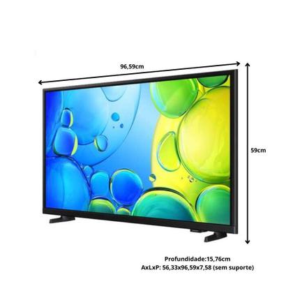 Imagem de Smart TV Samsung 43F6000F 43" Full HD 1920x1080 Tizen Hyper Real