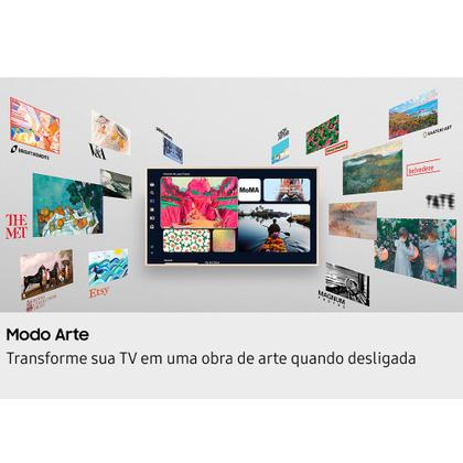 Imagem de Smart TV Samsung Vision AI 43" Polegadas QLED 4K LS03F 2025, The Frame, Processador com AI e Alexa Integrada