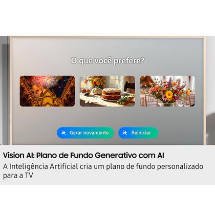 Imagem de Smart TV Samsung Vision AI 43" Polegadas QLED 4K LS03F 2025, The Frame, Processador com AI e Alexa Integrada