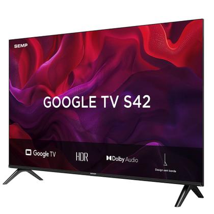 Imagem de Smart TV Semp 50 Polegadas LED Full HD S42 Wi-Fi Bluetooth Google TV HDR10 Dolby Audio 50S42