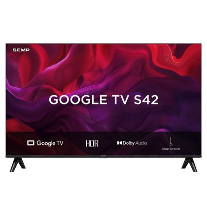 Imagem de Smart TV Semp 50 Polegadas LED Full HD S42 Wi-Fi Bluetooth Google TV HDR10 Dolby Audio 50S42