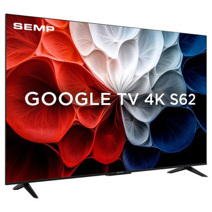 Imagem de Smart TV Semp 50 Polegadas LED HVA 4K S62 WiFi Bluetooth Google TV 3 HDMI HDR10 Dolby Audio 50S62