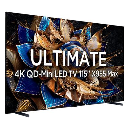 Imagem de Smart TV TCL 115 Polegadas QLED Mini LED 4K X955 WiFi Bluetooth Google TV 144Hz HDR10 115X955Max