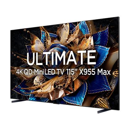 Imagem de Smart TV TCL 115 Polegadas QLED Mini LED 4K X955 WiFi Bluetooth Google TV 144Hz HDR10 115X955Max