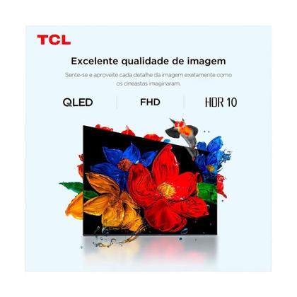 Imagem de Smart TV TCL 43" QLED FHD 43S5K Google TV com Wi-Fi Dual Band e Bluetooth Integrados Google Cast