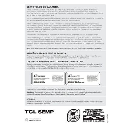 Imagem de Smart TV TCL 4K QLED 55" Polegadas com Google Assistente, Dolby Atmos e Design Sem Bordas - 55P8K