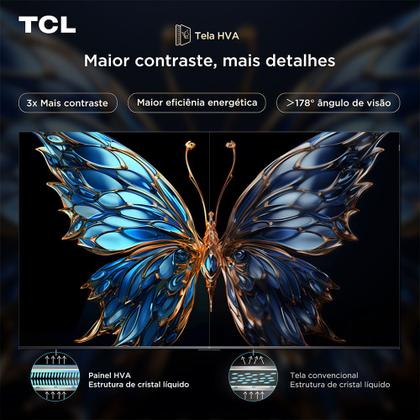 Imagem de Smart TV TCL 4K QLED 65" Polegadas com Google Assistente, Dolby Atmos e Design Sem Bordas - 65P8K