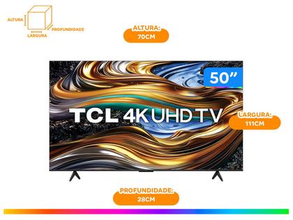 Imagem de Smart TV TCL 50 Polegadas 50P755 Led Smart 4K Uhd Wifi Dual Preto Bivolt