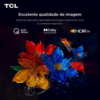 Smart TV TCL 50 Polegadas QLED 4K P7K WiFi Bluetooth Google TV HDR10 ...