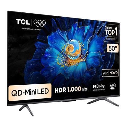 Smart TV TCL 50 Polegadas QLED Mini LED 4K C6KS WiFi Bluetooth