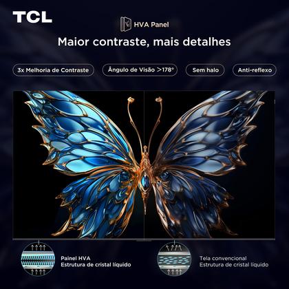 Imagem de Smart TV TCL 55 Polegadas QLED 4K P7K WiFi Bluetooth Google TV HDR10 Dolby Atmos Dolby Vision 55P7K