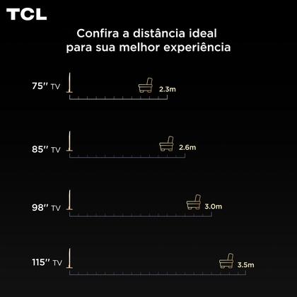 Imagem de Smart TV TCL 65 Polegadas QLED 4K P7K WiFi Bluetooth Google TV HDR10 Dolby Atmos Dolby Vision 65P7K