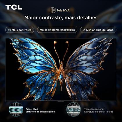 Imagem de Smart TV TCL 65 Polegadas QLED 4K P8K WiFi Bluetooth Google TV 144Hz HDR10+ Dolby Atmos Vision 65P8K